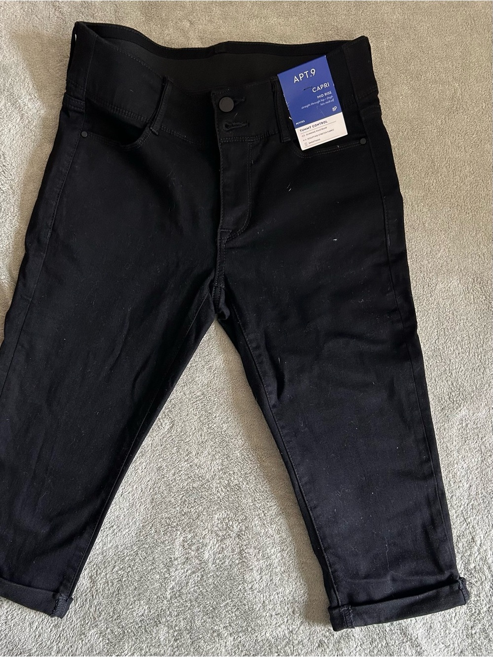 APT. 9 Black Capri Jeans